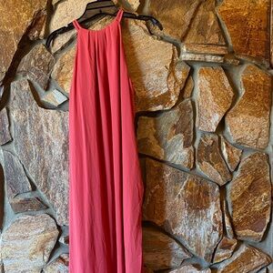 White House Black Market Coral Maxi Dress